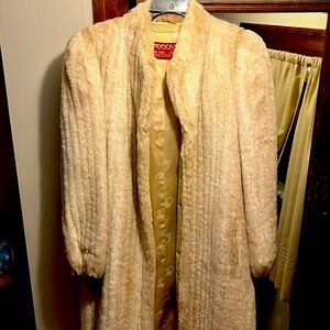 Vintage Sasson Juniors New York Paris Fur Trench-coat Like New